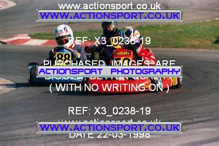 Photo: X3_0238-19 ActionSport Photography 22/03/1998 Manchester & Buxton Kart Club - Three Sisters, Wigan _4_Cadets #88