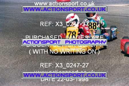 Photo: X3_0247-27 ActionSport Photography 22/03/1998 Manchester & Buxton Kart Club - Three Sisters, Wigan _4_Cadets #88