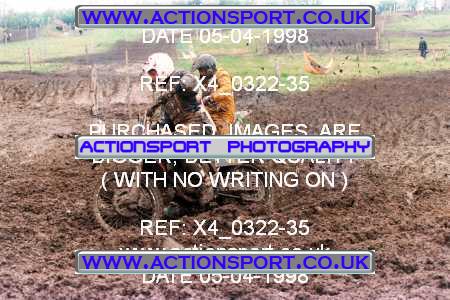 Photo: X4_0322-35 ActionSport Photography 05/04/1998 AMCA Cannock MXC - Heath Hayes _6_125Juniors #25