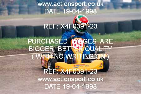 Photo: X4F0391-23 ActionSport Photography 19/04/1998 Buckmore Park Kart Club _3_SeniorTKM #69