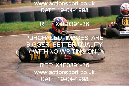 Photo: X4F0391-36 ActionSport Photography 19/04/1998 Buckmore Park Kart Club _4_Cadets #72
