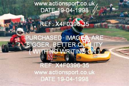 Photo: X4F0396-35 ActionSport Photography 19/04/1998 Buckmore Park Kart Club _3_SeniorTKM #69