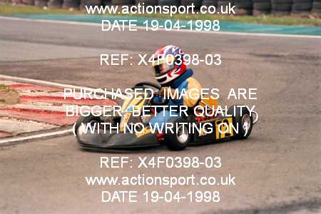 Photo: X4F0398-03 ActionSport Photography 19/04/1998 Buckmore Park Kart Club _4_Cadets #72