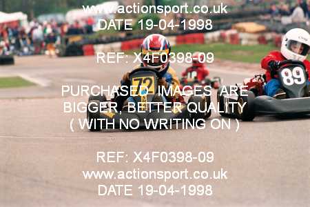 Photo: X4F0398-09 ActionSport Photography 19/04/1998 Buckmore Park Kart Club _4_Cadets #72