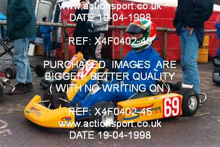 Photo: X4F0402-45 ActionSport Photography 19/04/1998 Buckmore Park Kart Club _3_SeniorTKM #69
