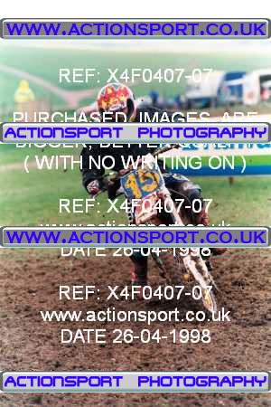 Photo: X4F0407-07 ActionSport Photography 26/04/1998 AMCA Andover MCC - Upavon _1_125Juniors #15