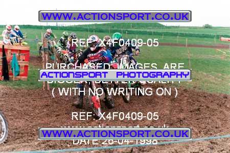 Photo: X4F0409-05 ActionSport Photography 26/04/1998 AMCA Andover MCC - Upavon _2_JuniorsUnlimitedGp1 #16