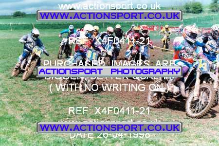 Photo: X4F0411-21 ActionSport Photography 26/04/1998 AMCA Andover MCC - Upavon _3_125Seniors-Experts #64