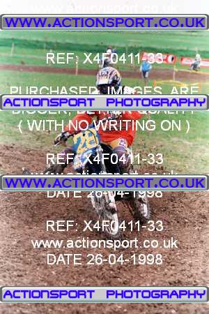 Photo: X4F0411-33 ActionSport Photography 26/04/1998 AMCA Andover MCC - Upavon _3_125Seniors-Experts #28