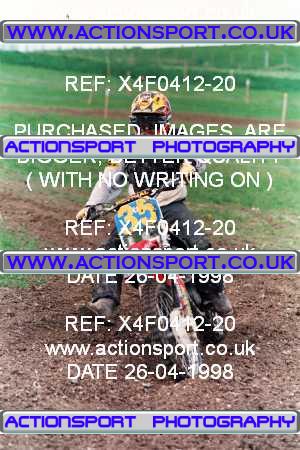 Photo: X4F0412-20 ActionSport Photography 26/04/1998 AMCA Andover MCC - Upavon _3_125Seniors-Experts #35