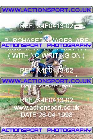 Photo: X4F0413-02 ActionSport Photography 26/04/1998 AMCA Andover MCC - Upavon _3_125Seniors-Experts #16