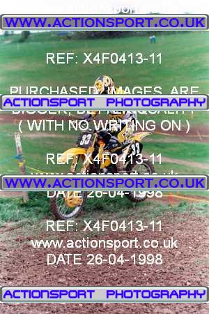 Photo: X4F0413-11 ActionSport Photography 26/04/1998 AMCA Andover MCC - Upavon _3_125Seniors-Experts #33