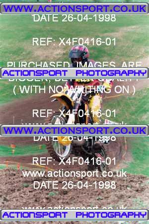 Photo: X4F0416-01 ActionSport Photography 26/04/1998 AMCA Andover MCC - Upavon _4_JuniorsUnlimitedGp2 #98