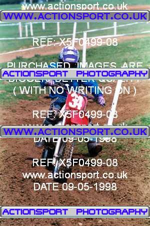 Photo: X5F0499-08 ActionSport Photography 09/05/1998 BSMA National Coventry Junior MXC - Long Buckby _4_80s #34