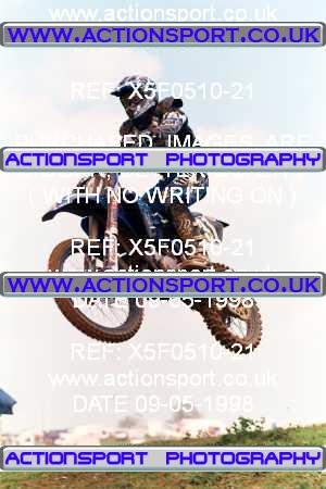 Photo: X5F0510-21 ActionSport Photography 09/05/1998 BSMA National Coventry Junior MXC - Long Buckby _1_AMX #37