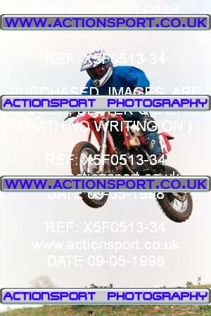 Photo: X5F0513-34 ActionSport Photography 09/05/1998 BSMA National Coventry Junior MXC - Long Buckby _4_80s #34