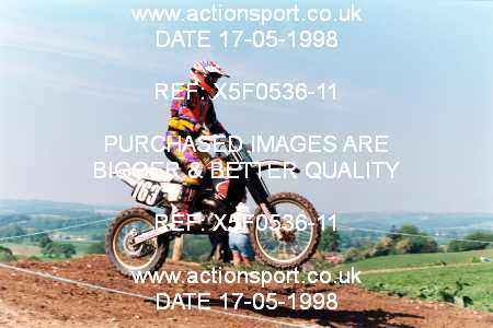 Photo: X5F0536-11 ActionSport Photography 17/05/1998 AMCA Shobdon MCC - Shobdon _4_125-750Juniors #163