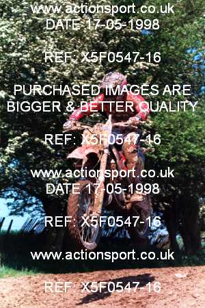 Photo: X5F0547-16 ActionSport Photography 17/05/1998 AMCA Shobdon MCC - Shobdon _3_125Experts #18