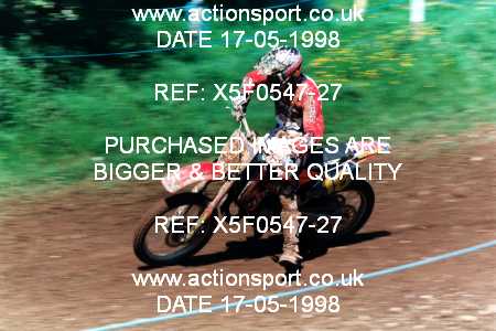Photo: X5F0547-27 ActionSport Photography 17/05/1998 AMCA Shobdon MCC - Shobdon _3_125Experts #18