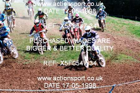 Photo: X5F0547-34 ActionSport Photography 17/05/1998 AMCA Shobdon MCC - Shobdon _4_125-750Juniors #163