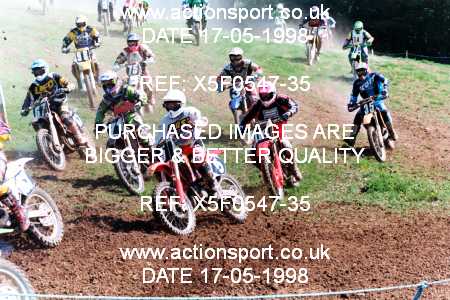 Photo: X5F0547-35 ActionSport Photography 17/05/1998 AMCA Shobdon MCC - Shobdon _4_125-750Juniors #9990