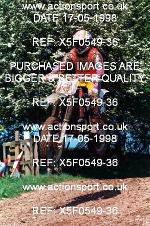 Photo: X5F0549-36 ActionSport Photography 17/05/1998 AMCA Shobdon MCC - Shobdon _4_125-750Juniors #163