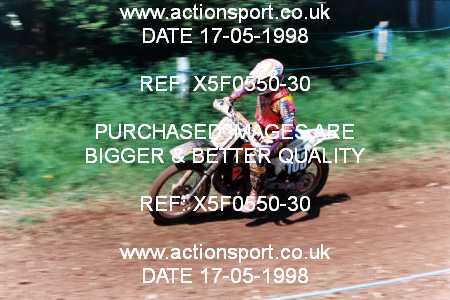 Photo: X5F0550-30 ActionSport Photography 17/05/1998 AMCA Shobdon MCC - Shobdon _4_125-750Juniors #163