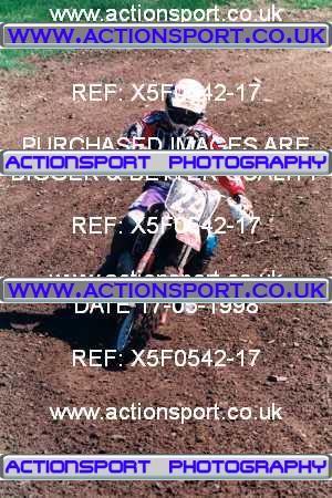 Photo: X5F0542-17 ActionSport Photography 17/05/1998 AMCA Shobdon MCC - Shobdon _1_250Juniors #24