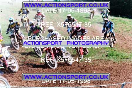 Photo: X5F0547-35 ActionSport Photography 17/05/1998 AMCA Shobdon MCC - Shobdon _4_125-750Juniors #71