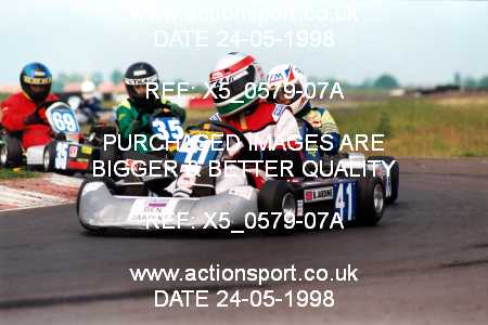 Photo: X5_0579-07A ActionSport Photography 24/05/1998 Lincs Kart Club - Fulbeck  _3_JuniorTKM #41