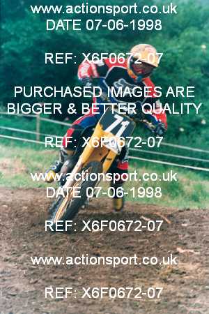 Photo: X6F0672-07 ActionSport Photography 07/06/1998 BSMA Semi Severn Valley SSC - Hawkesbury Upton _1_AMX #71