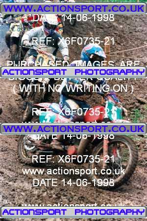 Photo: X6F0735-21 ActionSport Photography 14/06/1998 AMCA Wotton Twinshocks Scramble Club - Ford  _6_4Stroke_250cc #5
