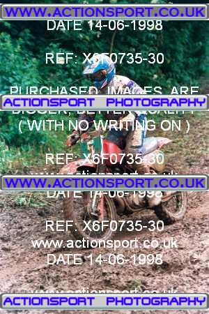 Photo: X6F0735-30 ActionSport Photography 14/06/1998 AMCA Wotton Twinshocks Scramble Club - Ford  _6_4Stroke_250cc #5