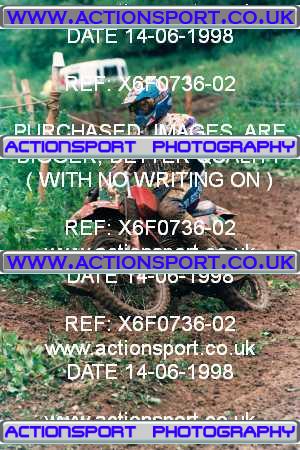 Photo: X6F0736-02 ActionSport Photography 14/06/1998 AMCA Wotton Twinshocks Scramble Club - Ford  _6_4Stroke_250cc #5