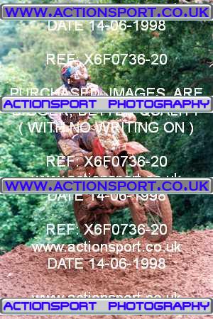 Photo: X6F0736-20 ActionSport Photography 14/06/1998 AMCA Wotton Twinshocks Scramble Club - Ford  _6_4Stroke_250cc #5