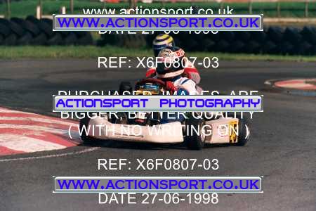 Photo: X6F0807-03 ActionSport Photography 27/06/1998 Ulster Kart Club Five Nations Kart Championships - Nutts Corner _6_FormulaA #25