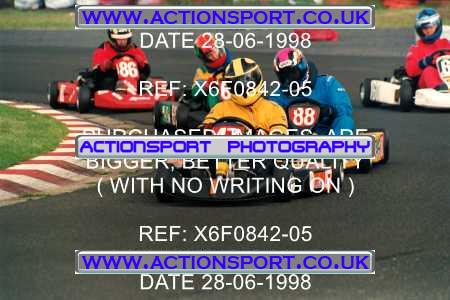 Photo: X6F0842-05 ActionSport Photography 28/06/1998 Manchester & Buxton Kart Club - Three Sisters, Wigan _1_SeniorTKM #47