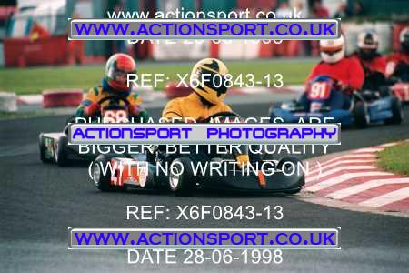 Photo: X6F0843-13 ActionSport Photography 28/06/1998 Manchester & Buxton Kart Club - Three Sisters, Wigan _1_SeniorTKM #47