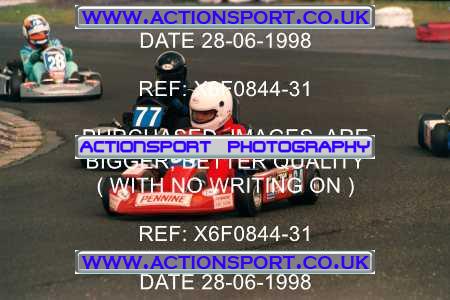 Photo: X6F0844-31 ActionSport Photography 28/06/1998 Manchester & Buxton Kart Club - Three Sisters, Wigan _2_JuniorTKM #64