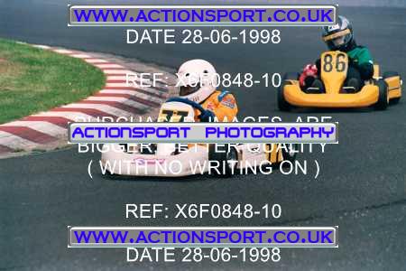 Photo: X6F0848-10 ActionSport Photography 28/06/1998 Manchester & Buxton Kart Club - Three Sisters, Wigan _4_Cadets #77