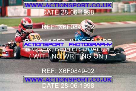 Photo: X6F0849-02 ActionSport Photography 28/06/1998 Manchester & Buxton Kart Club - Three Sisters, Wigan _4_Cadets #31