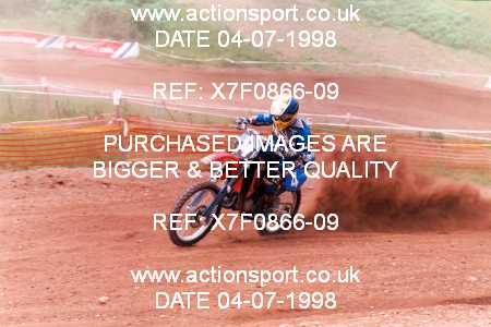 Photo: X7F0866-09 ActionSport Photography 04/07/1998 South Somerset SSC Festival of MX - Enmore  _4_Seniors #4