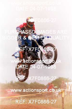 Photo: X7F0866-27 ActionSport Photography 04/07/1998 South Somerset SSC Festival of MX - Enmore  _4_Seniors #22