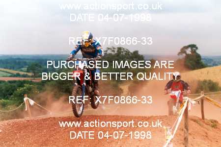Photo: X7F0866-33 ActionSport Photography 04/07/1998 South Somerset SSC Festival of MX - Enmore  _4_Seniors #4