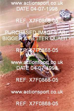 Photo: X7F0868-05 ActionSport Photography 04/07/1998 South Somerset SSC Festival of MX - Enmore  _5_AMX #10