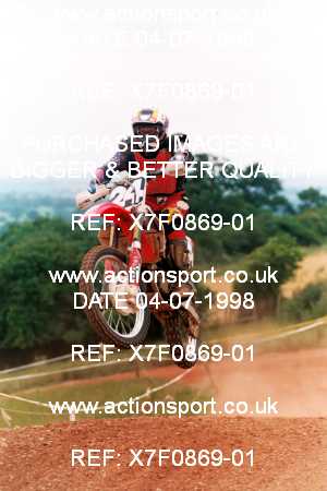 Photo: X7F0869-01 ActionSport Photography 04/07/1998 South Somerset SSC Festival of MX - Enmore  _5_AMX #24