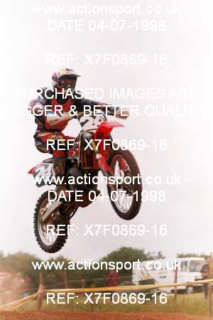 Photo: X7F0869-16 ActionSport Photography 04/07/1998 South Somerset SSC Festival of MX - Enmore  _5_AMX #24