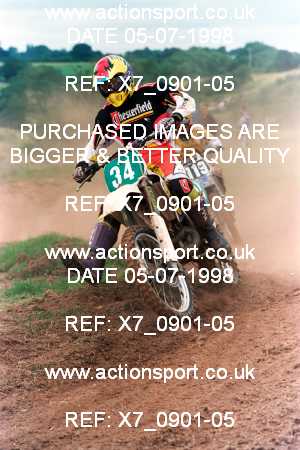 Photo: X7_0901-05 ActionSport Photography 05/07/1998 AMCA Meersbrook MC - Warmingham Lane  _1_JuniorGroup1 #34