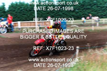 Photo: X7F1023-23 ActionSport Photography 26/07/1998 AMCA Essex MCC - Mildenhall _4_250-750Juniors #41