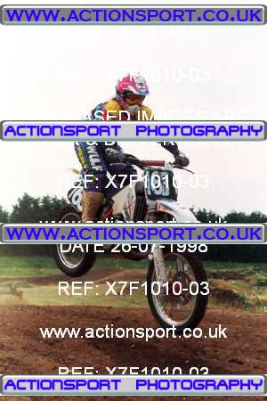 Photo: X7F1010-03 ActionSport Photography 26/07/1998 AMCA Essex MCC - Mildenhall _3_125Juniors #163